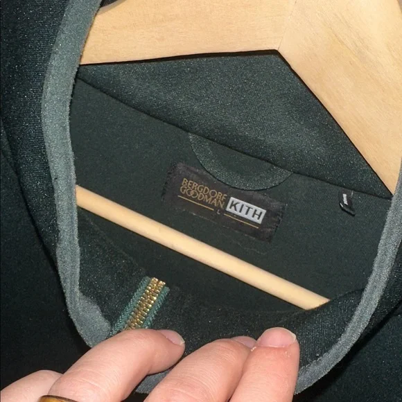 RARE Deadstocked KITH x Bergdorf Goodman Green Red Gold Track Suit Top